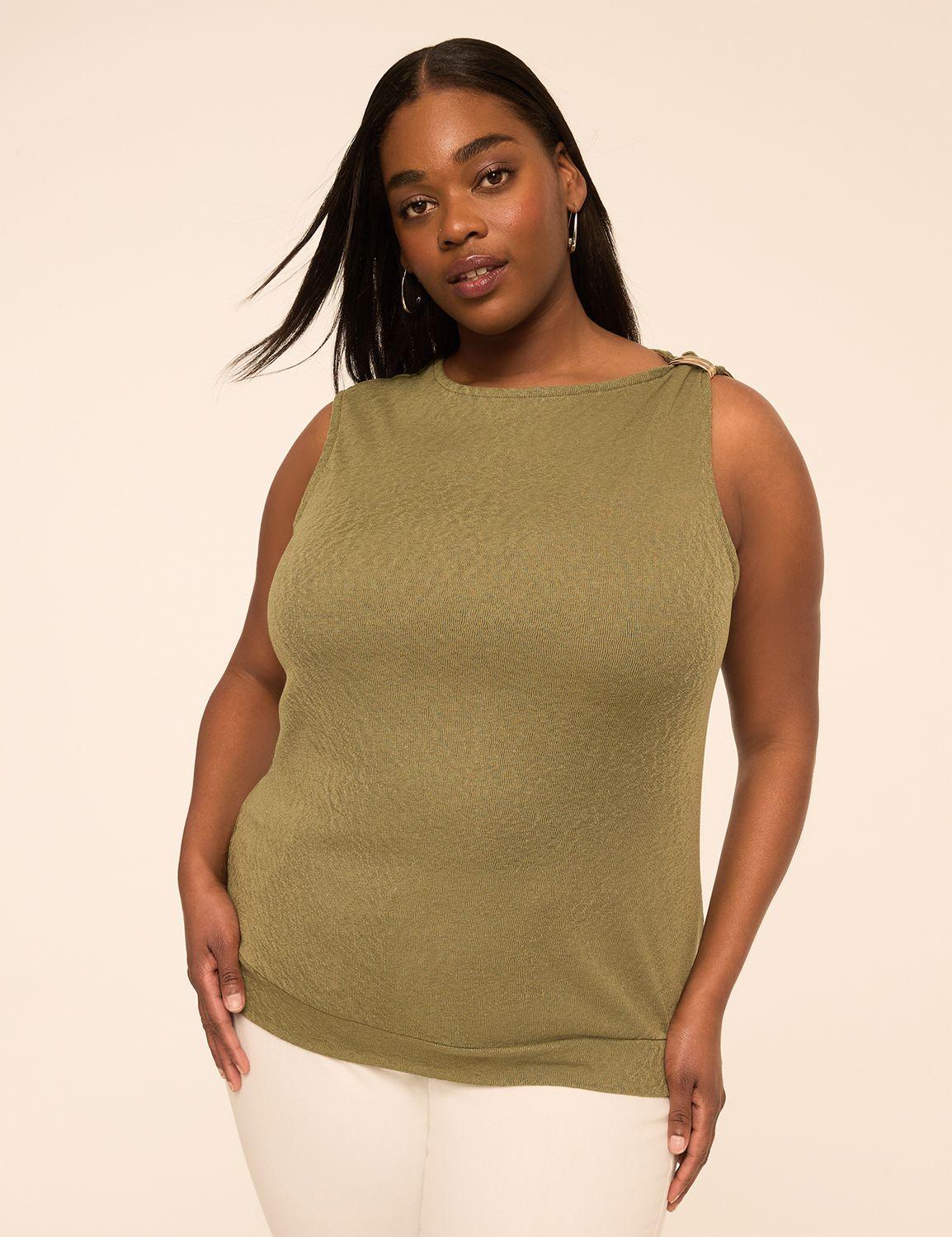 sleeveless asymmetrical top