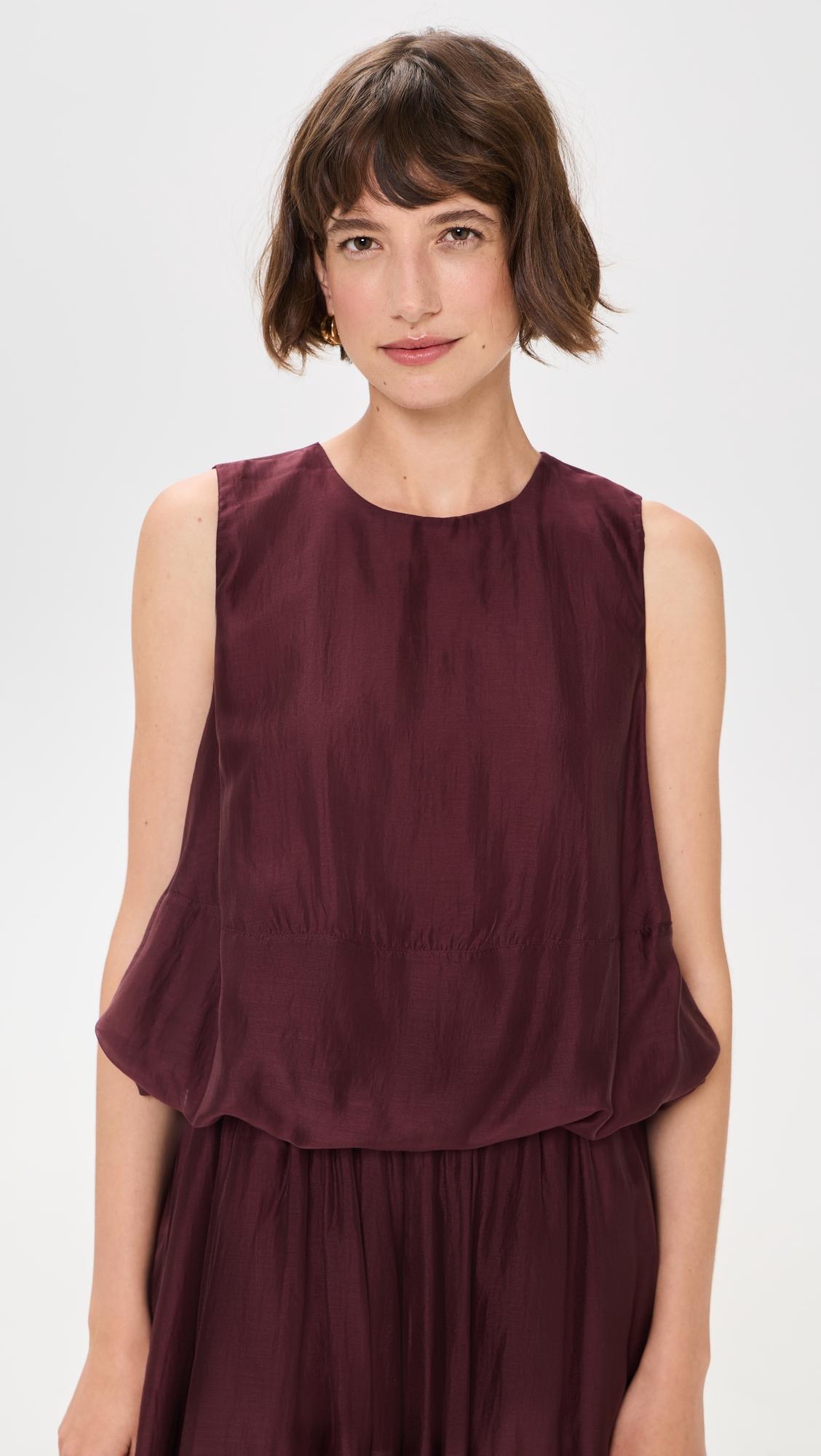 sleeveless balloon top