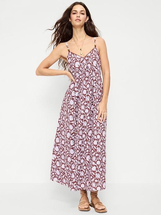 sleeveless boho maxi dress