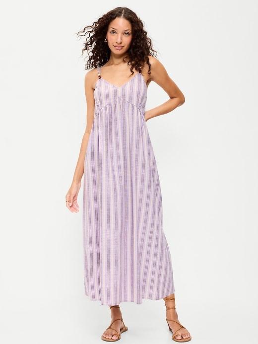 sleeveless boho maxi dress
