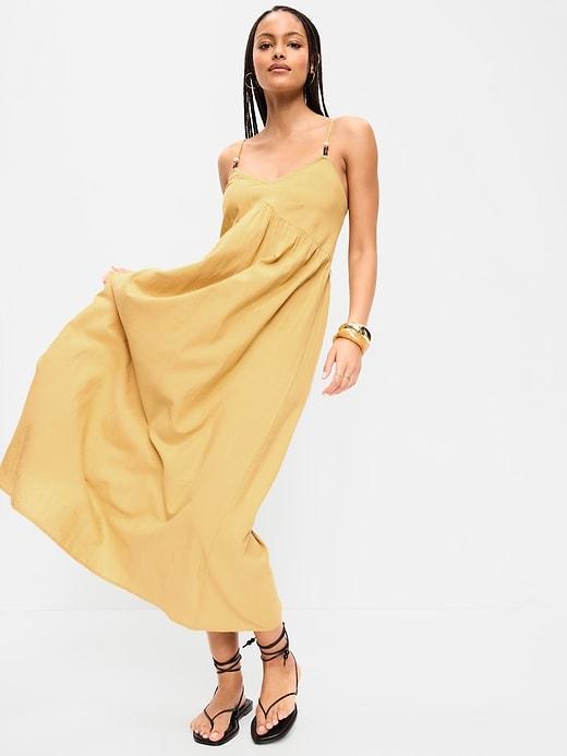 sleeveless boho maxi dress