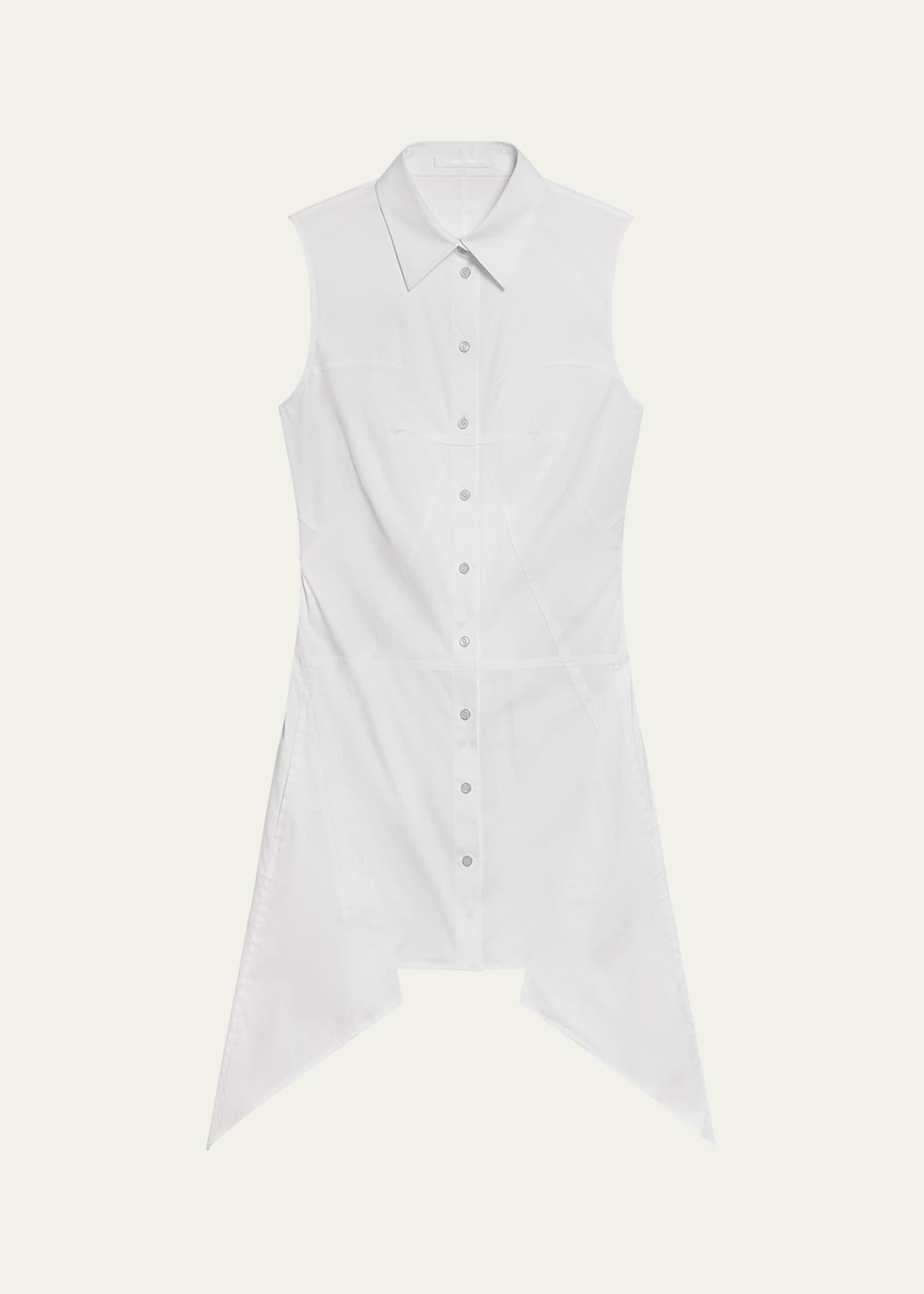 sleeveless bustier shirtdress