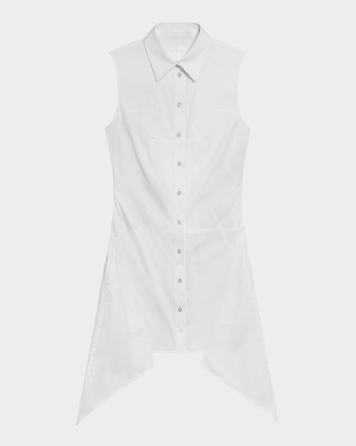 sleeveless bustier shirtdress