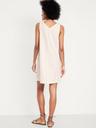 sleeveless button-front mini dress