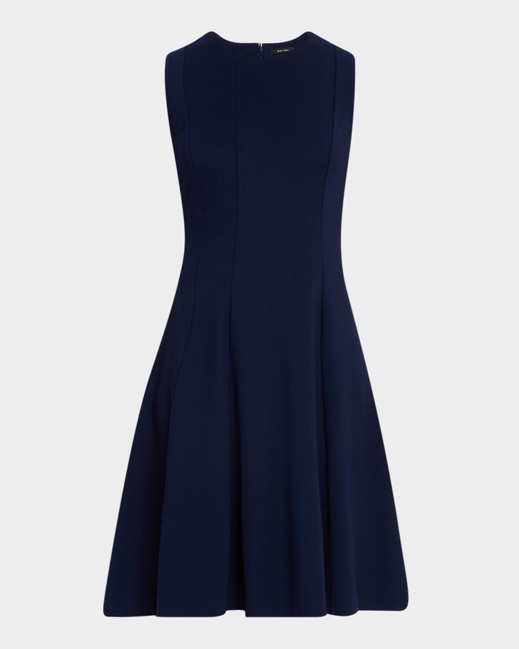 sleeveless compact knit dress