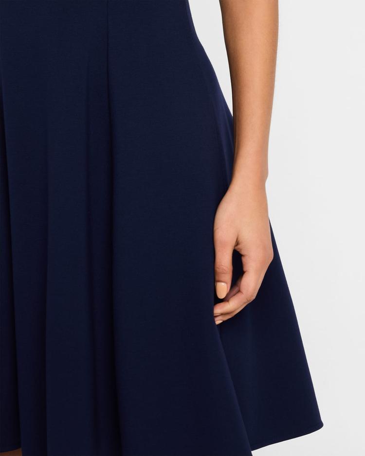 sleeveless compact knit dress