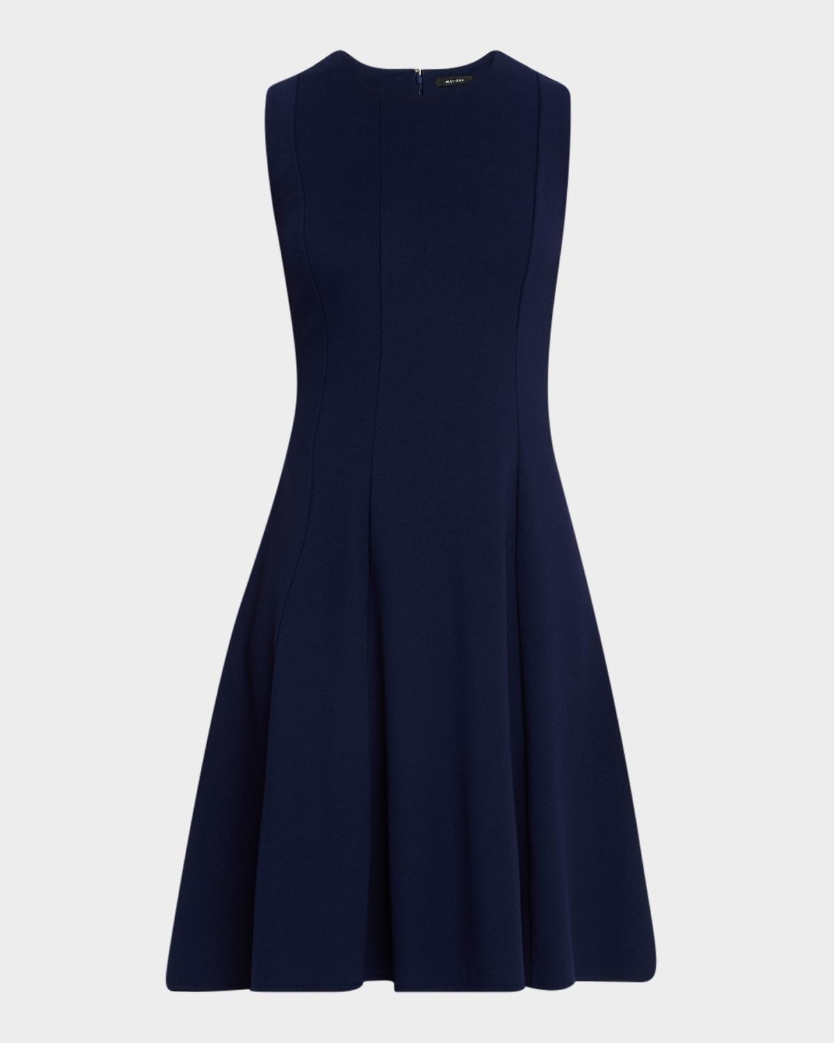 sleeveless compact knit dress