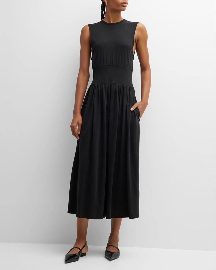 sleeveless cotton tee dress