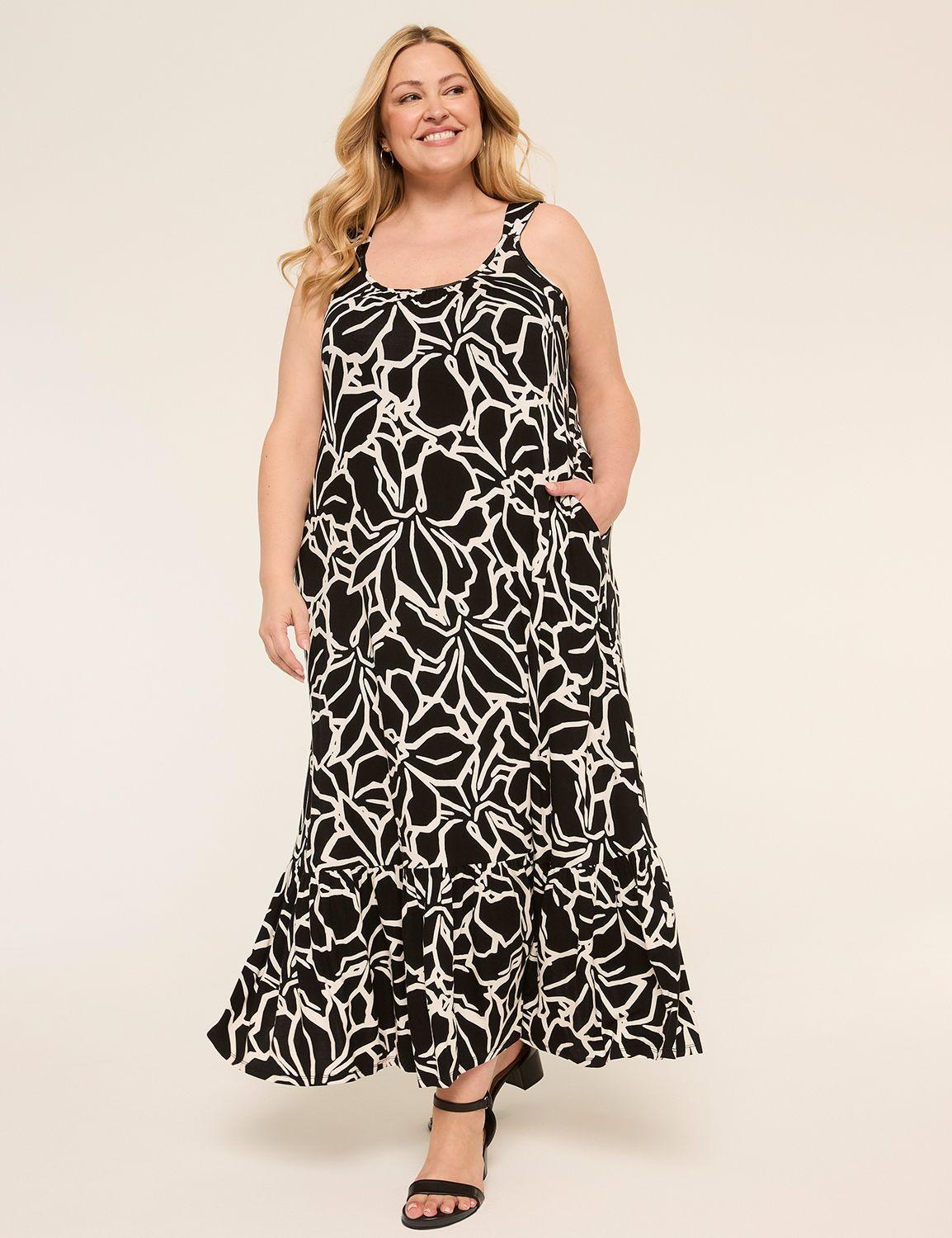 sleeveless crew-neck maxi dress