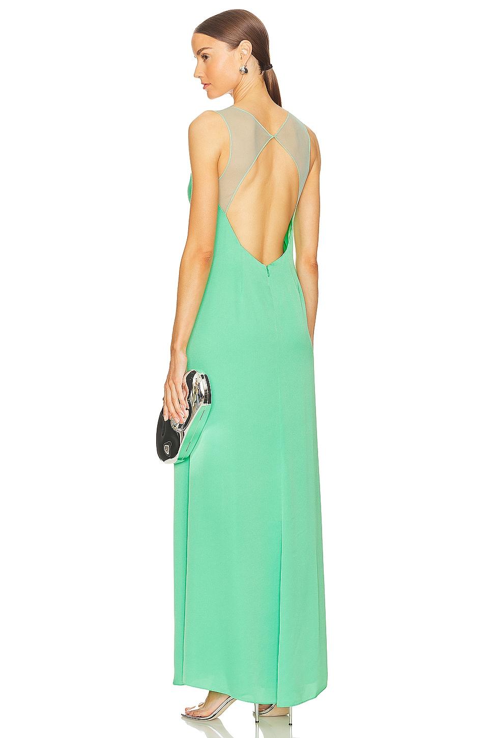 sleeveless cut out gown