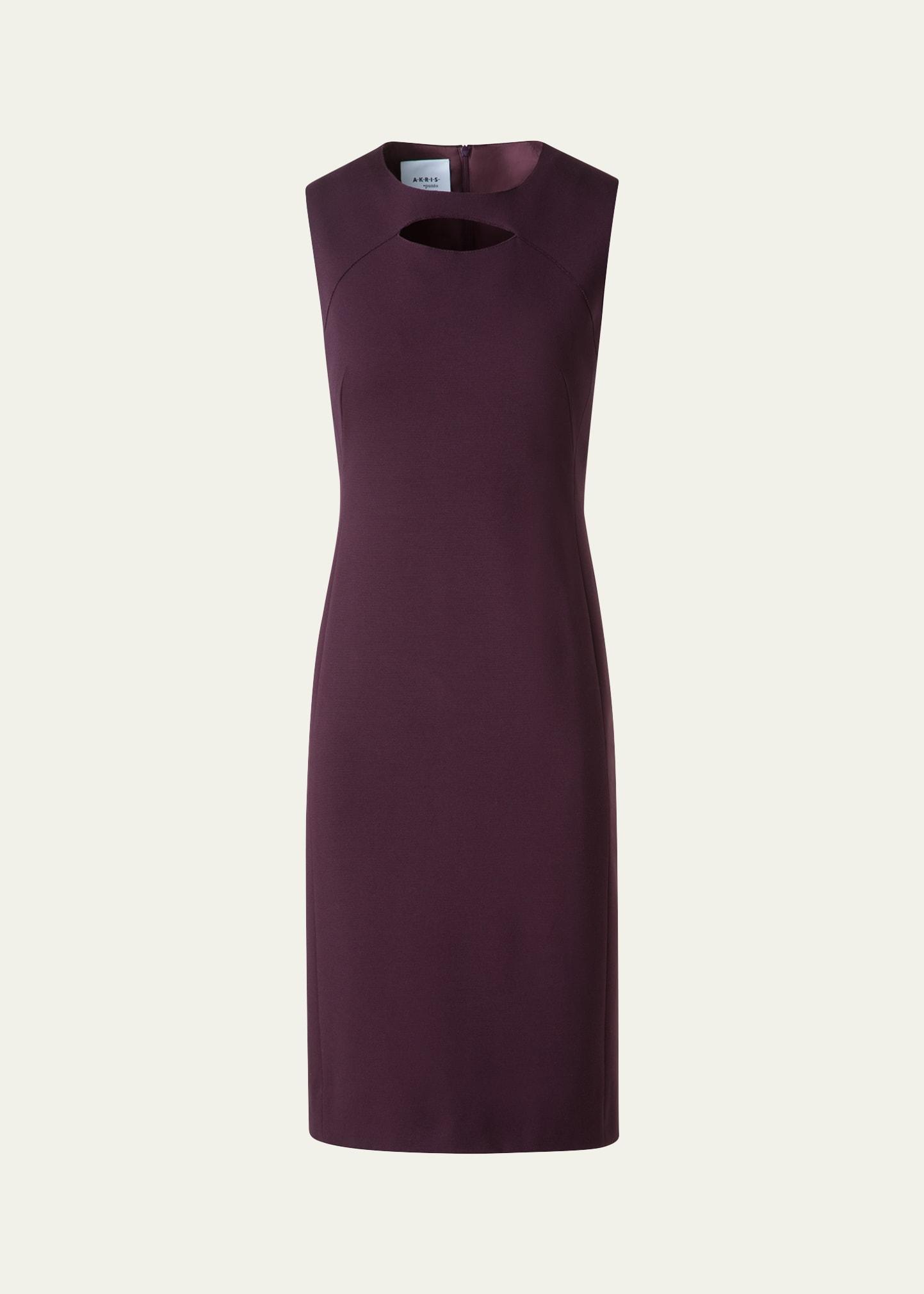 sleeveless cut-out jersey dress