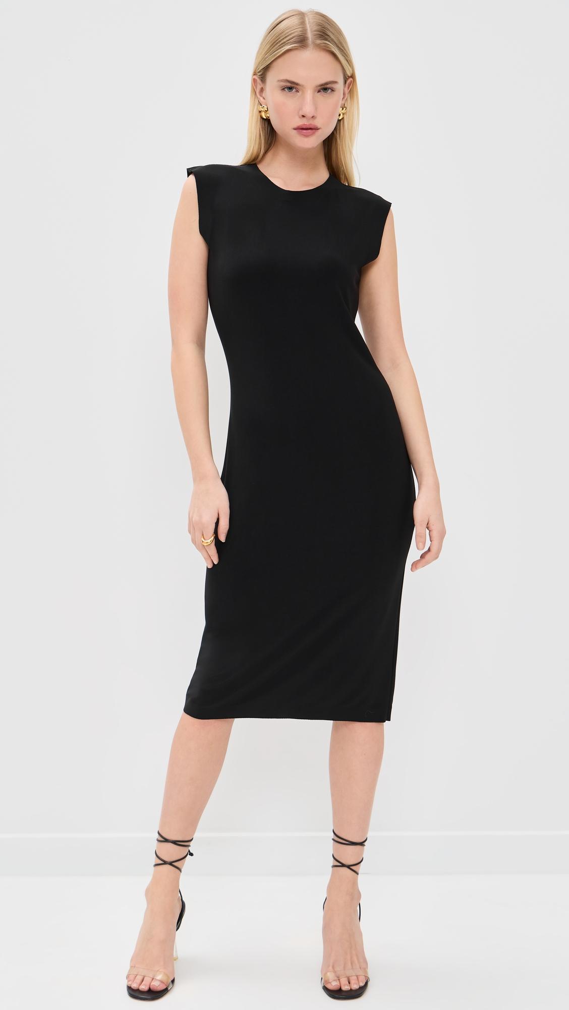 sleeveless dress to knee