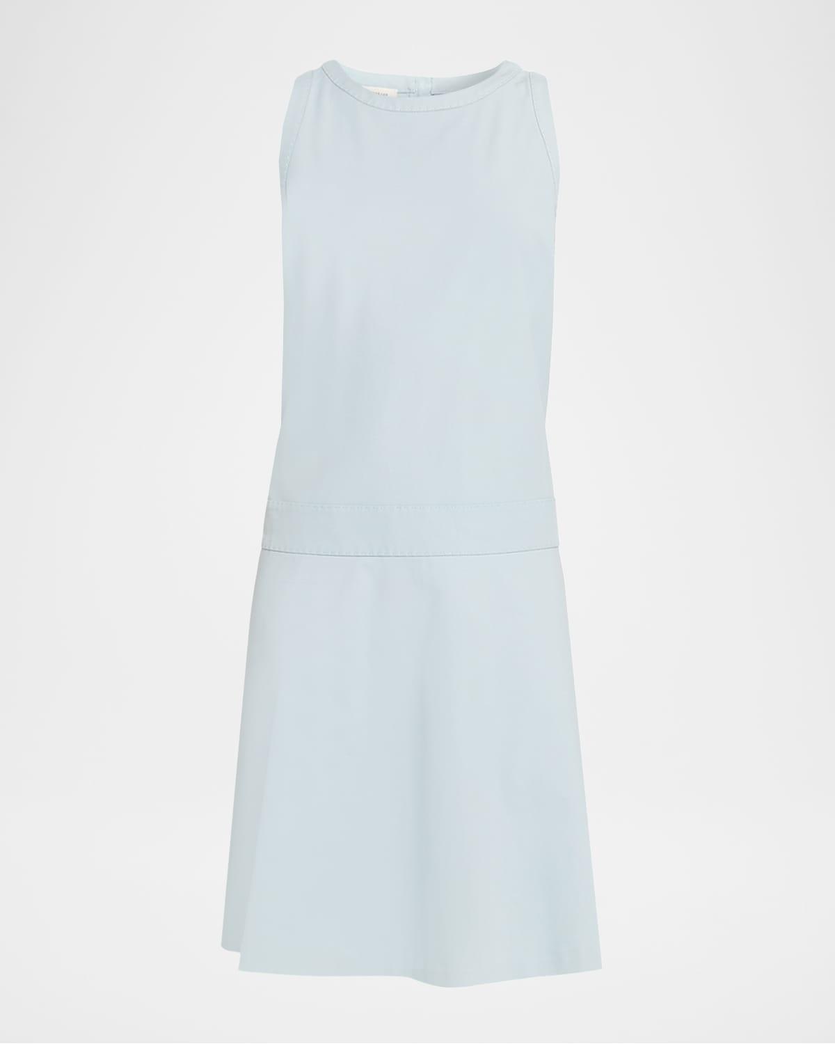 sleeveless drop-waist dress