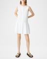 sleeveless drop-waist mini dress
