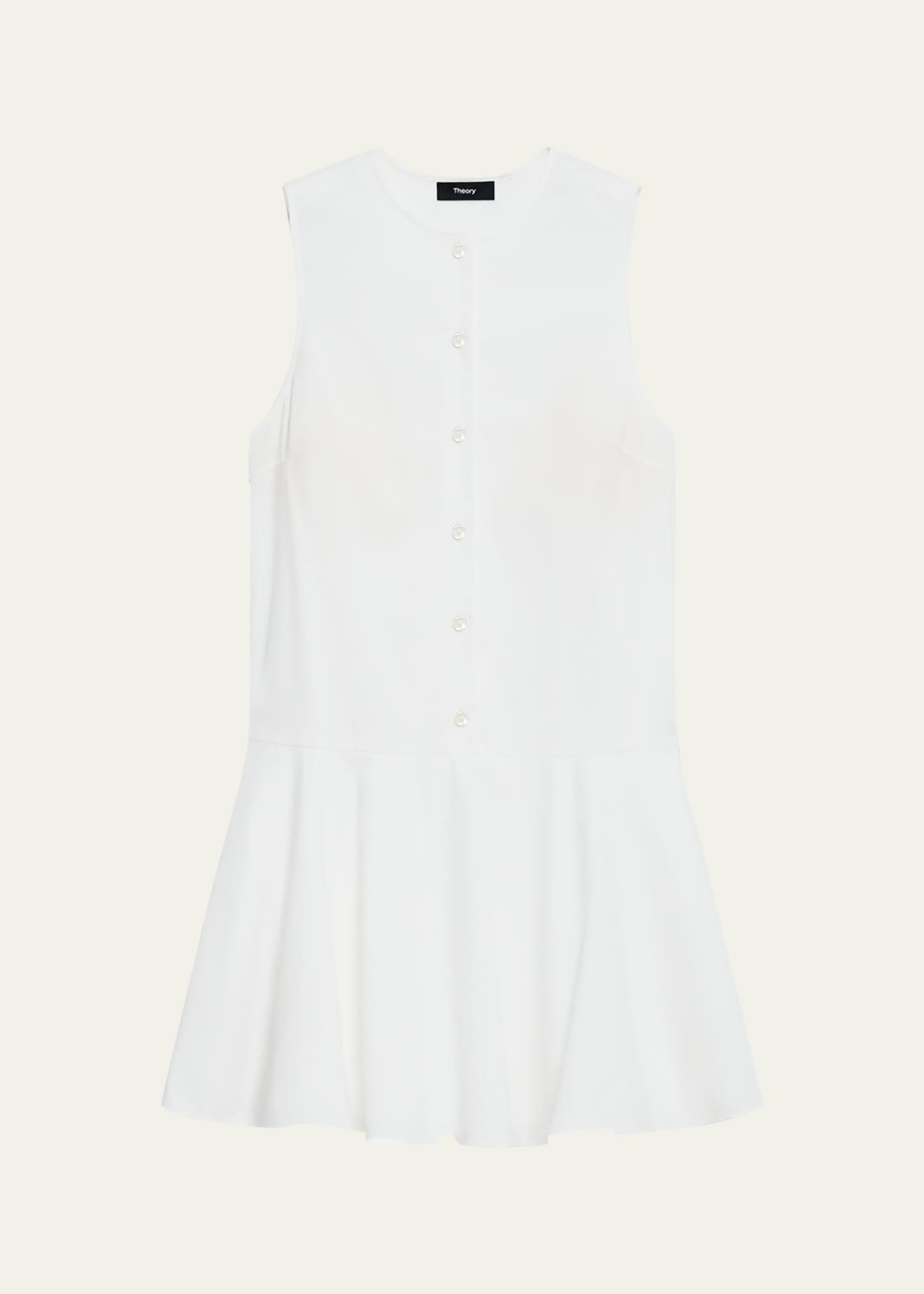 sleeveless drop-waist mini dress