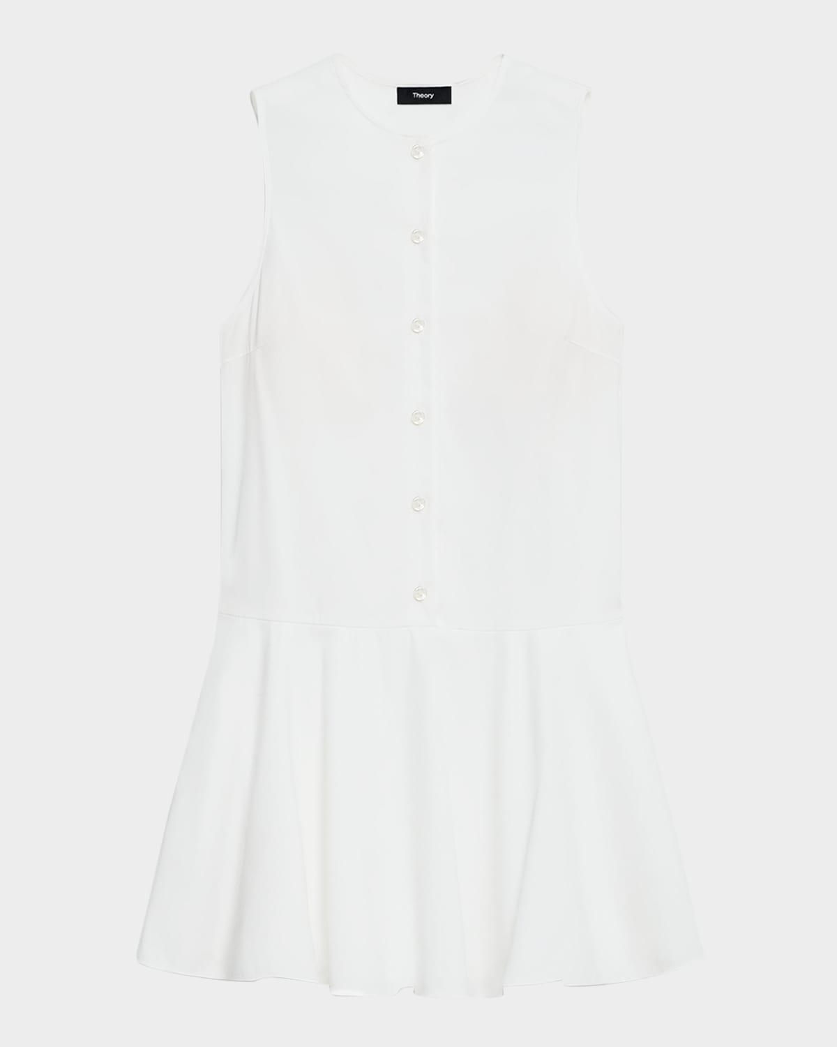 sleeveless drop-waist mini dress