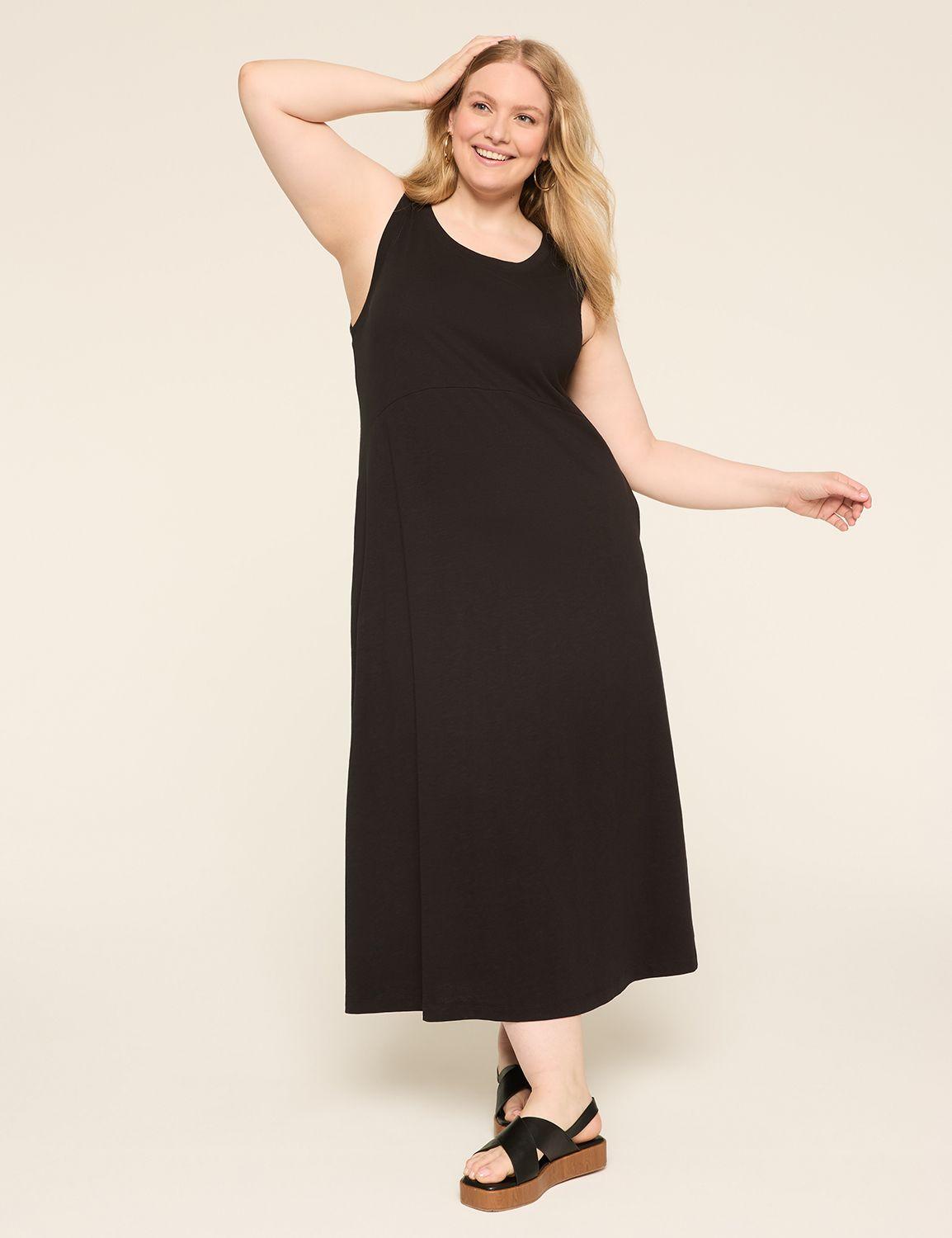 sleeveless easy swing dress
