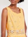 sleeveless eyelet top