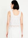 sleeveless eyelet top