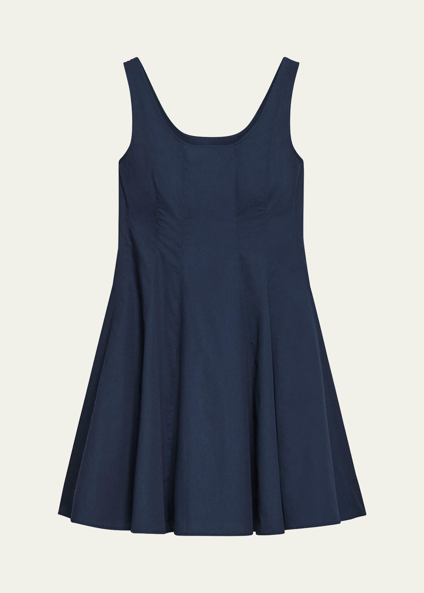sleeveless fit-&-flare dress