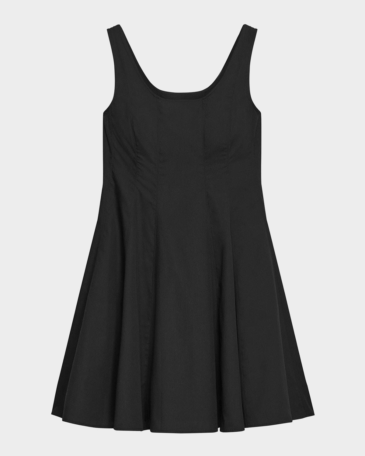 sleeveless fit-&-flare dress