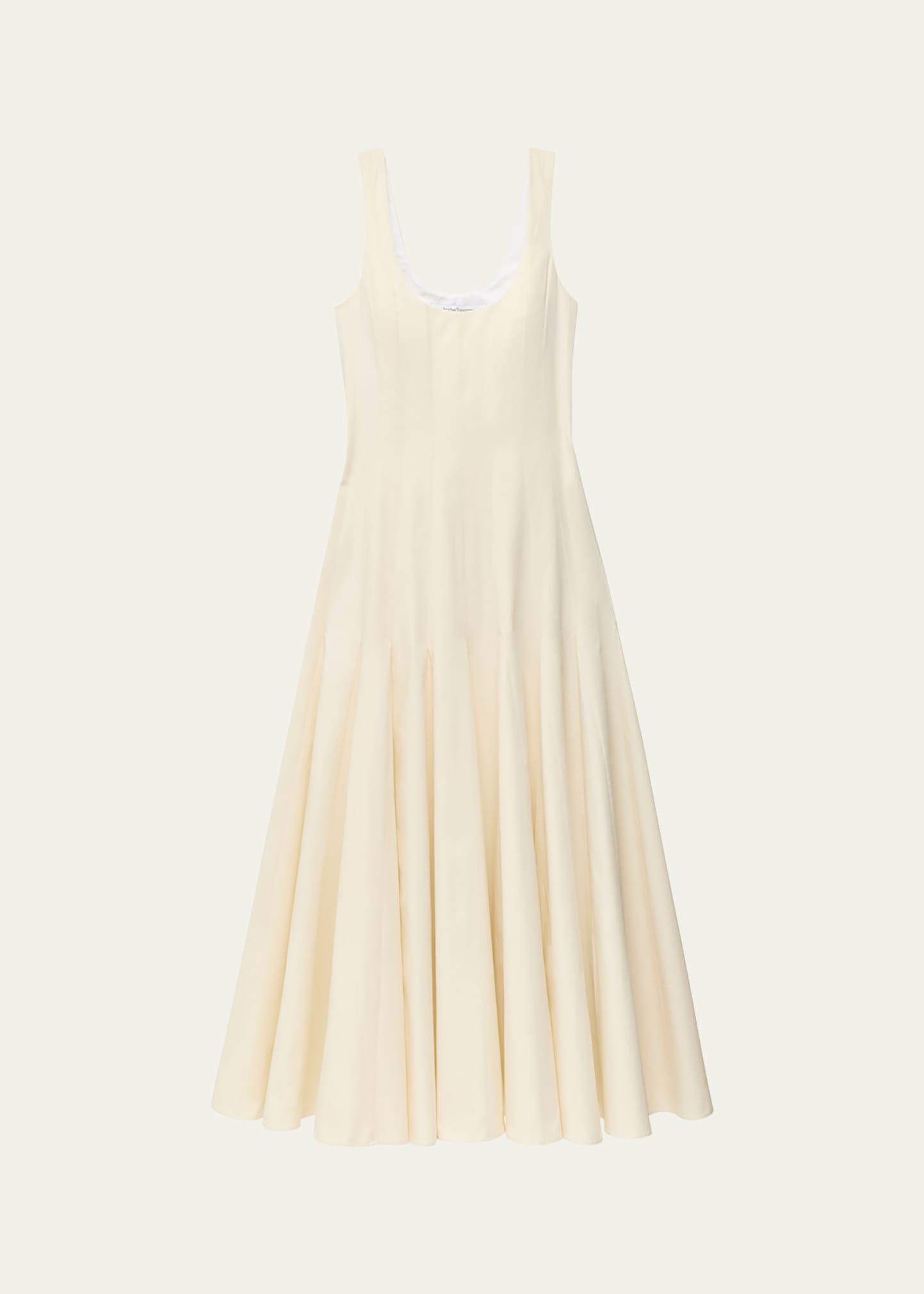 sleeveless flare maxi dress