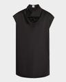 sleeveless funnel neck top