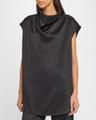 sleeveless funnel neck top