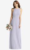 sleeveless halter chiffon maxi dress