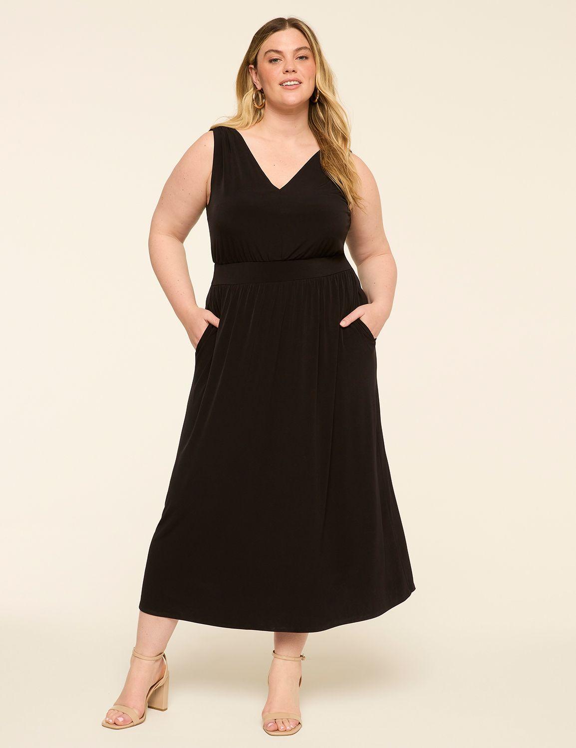 sleeveless jersey maxi dress