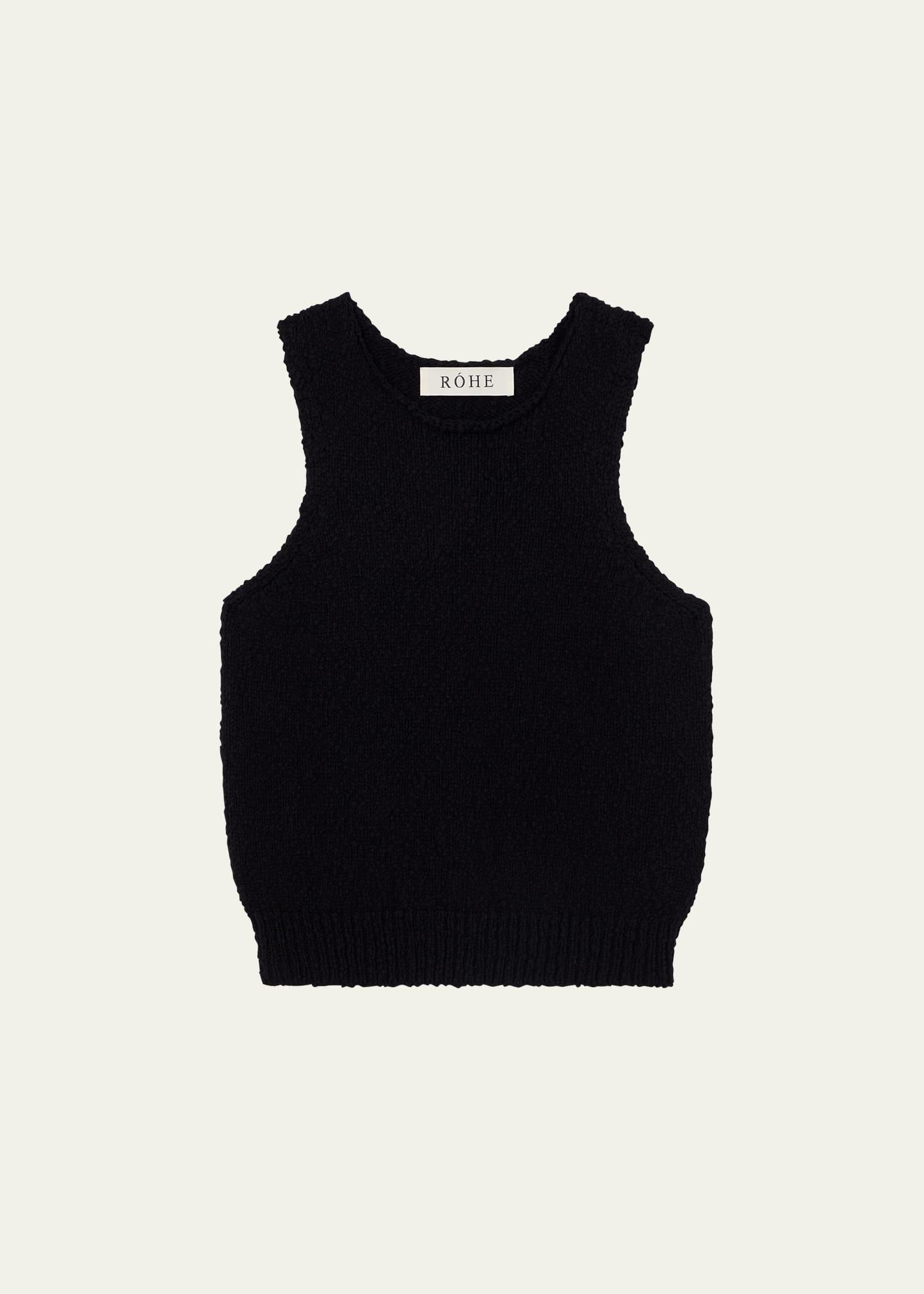 sleeveless knit top