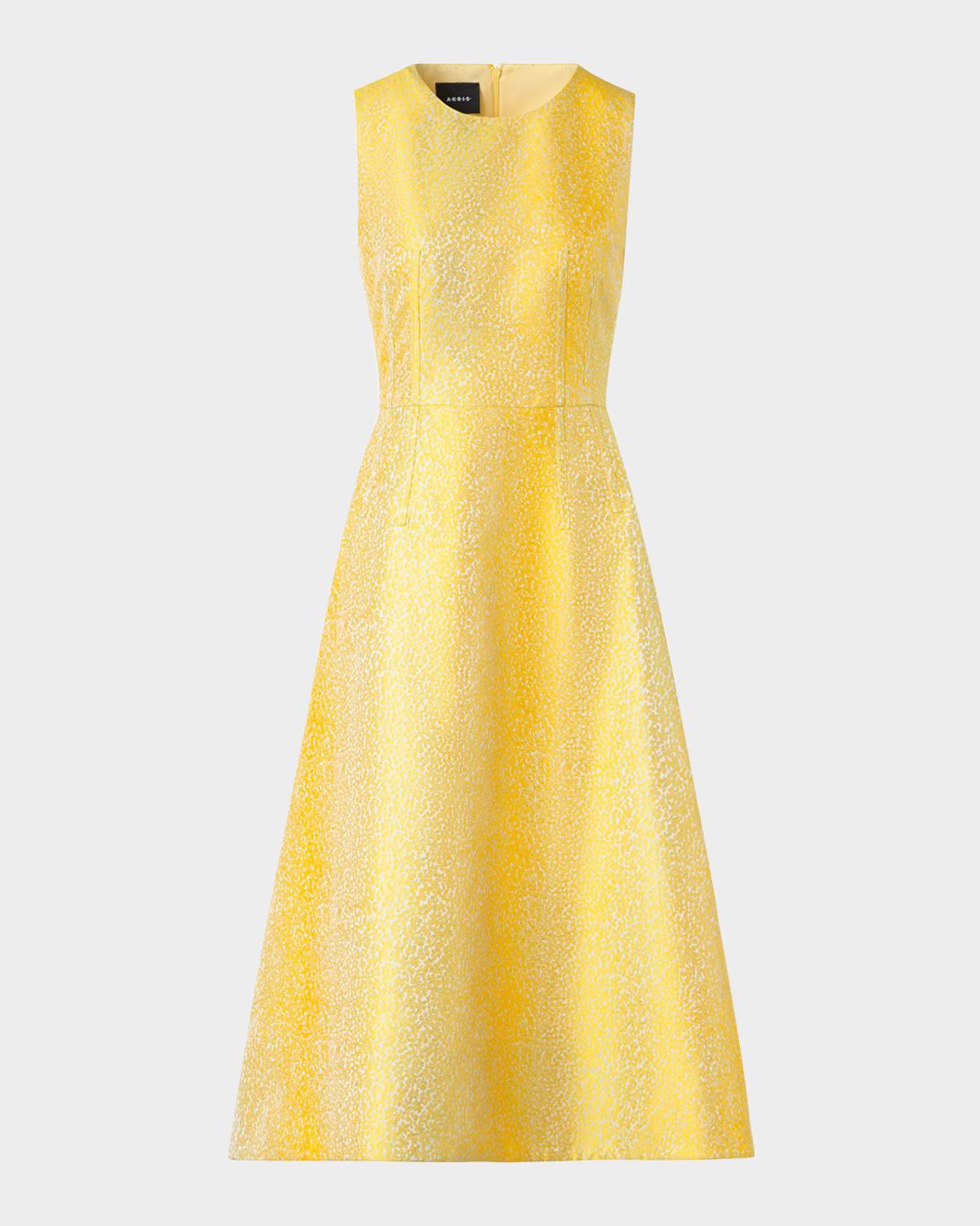 sleeveless midi a-line dress