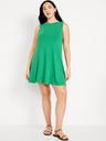 sleeveless mini swing dress
