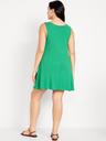sleeveless mini swing dress