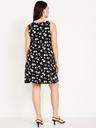 sleeveless mini swing dress