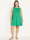 sleeveless mini swing dress