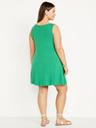 sleeveless mini swing dress