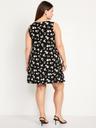 sleeveless mini swing dress