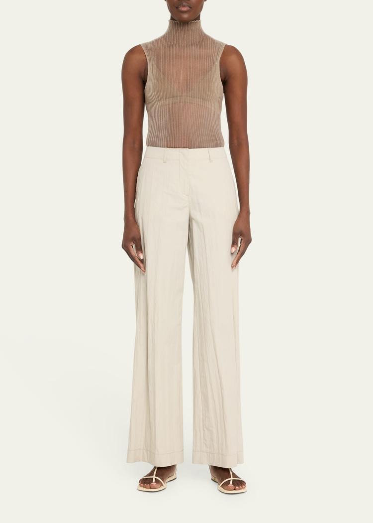 sleeveless modern mist sheer turtleneck