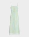 sleeveless painted boarder midi dress