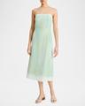 sleeveless painted boarder midi dress