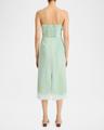 sleeveless painted boarder midi dress