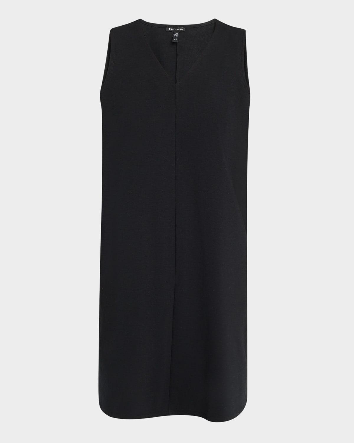 sleeveless ponte shift dress