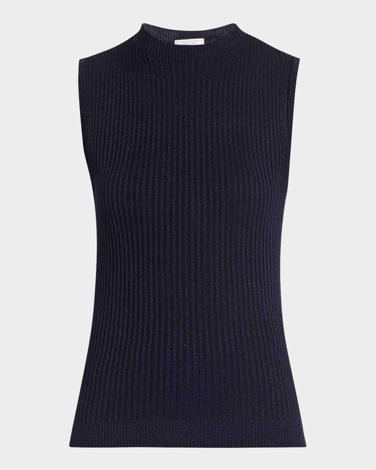 sleeveless rib knit top