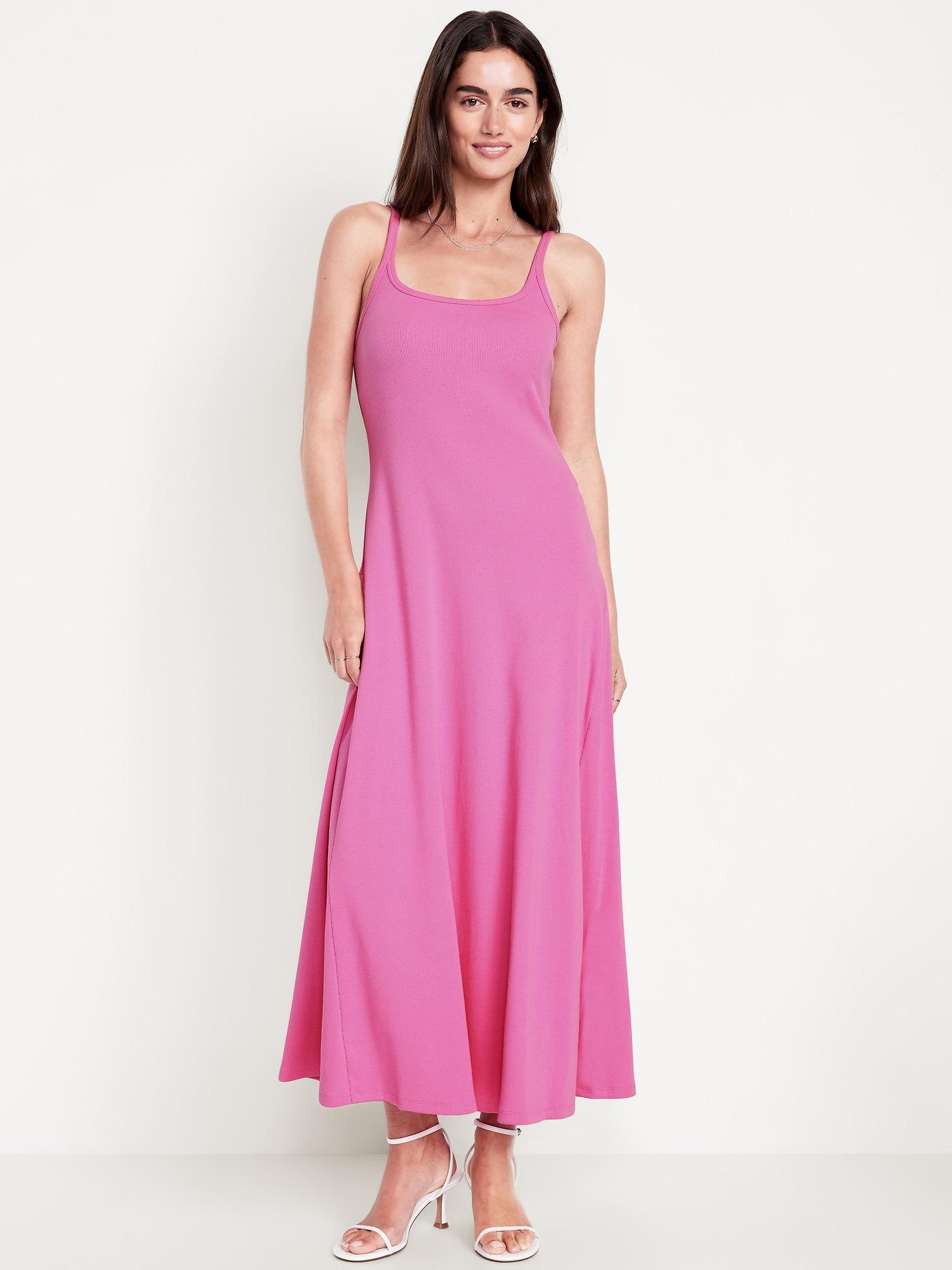 sleeveless ribbed maxi dress