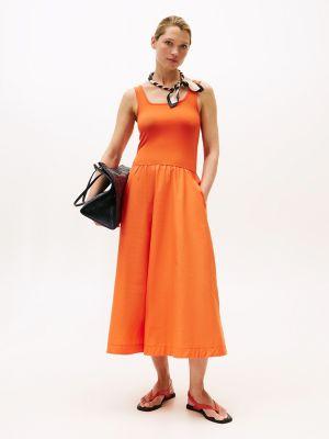 sleeveless ribbed midi dress