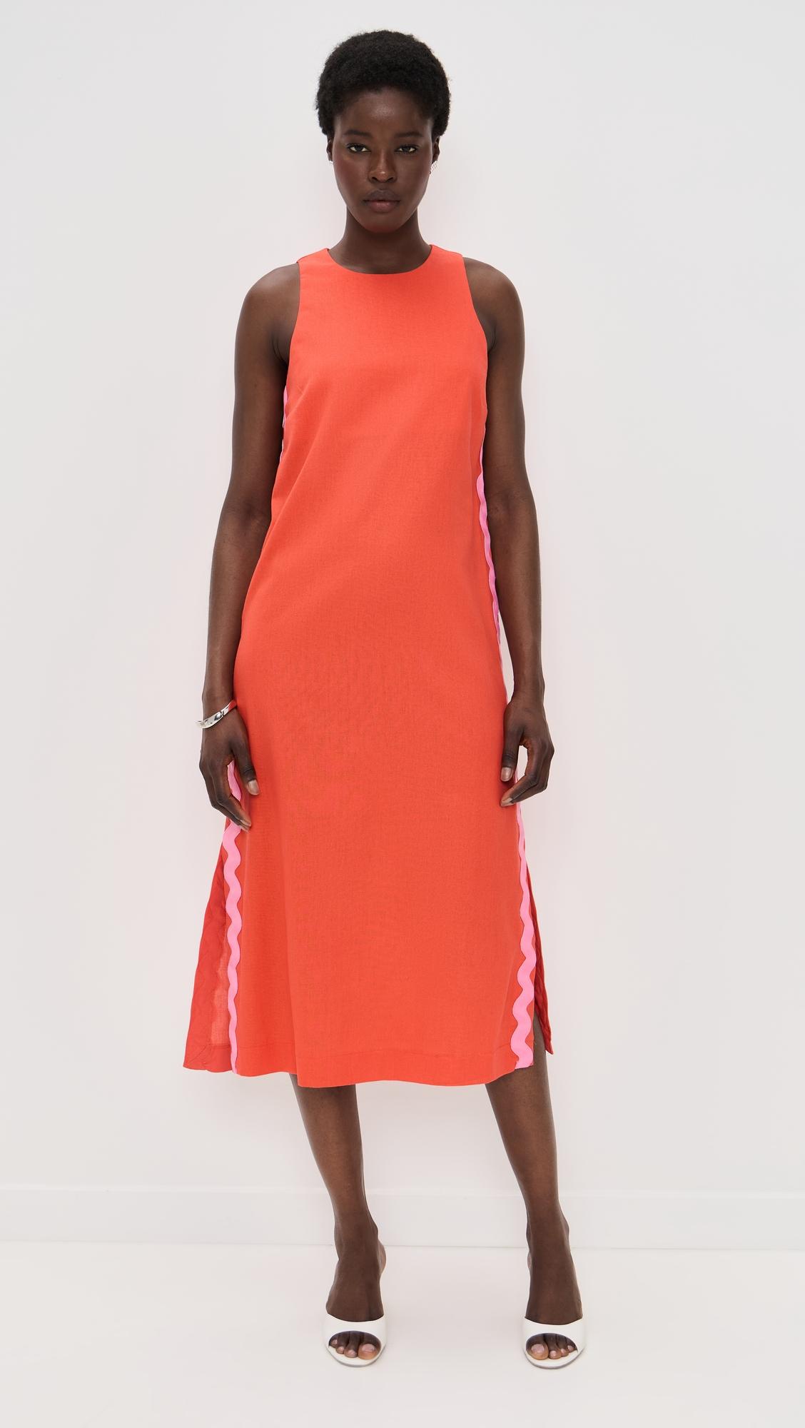sleeveless ric rac dress