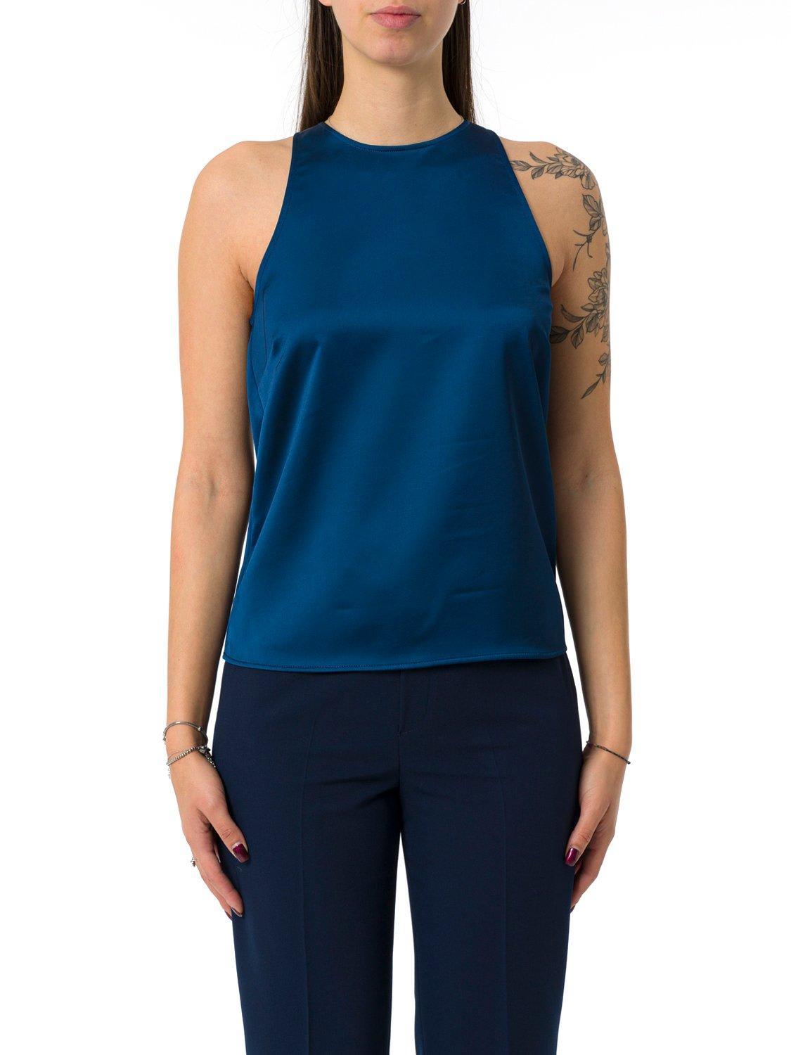 sleeveless satin top liu-jo
