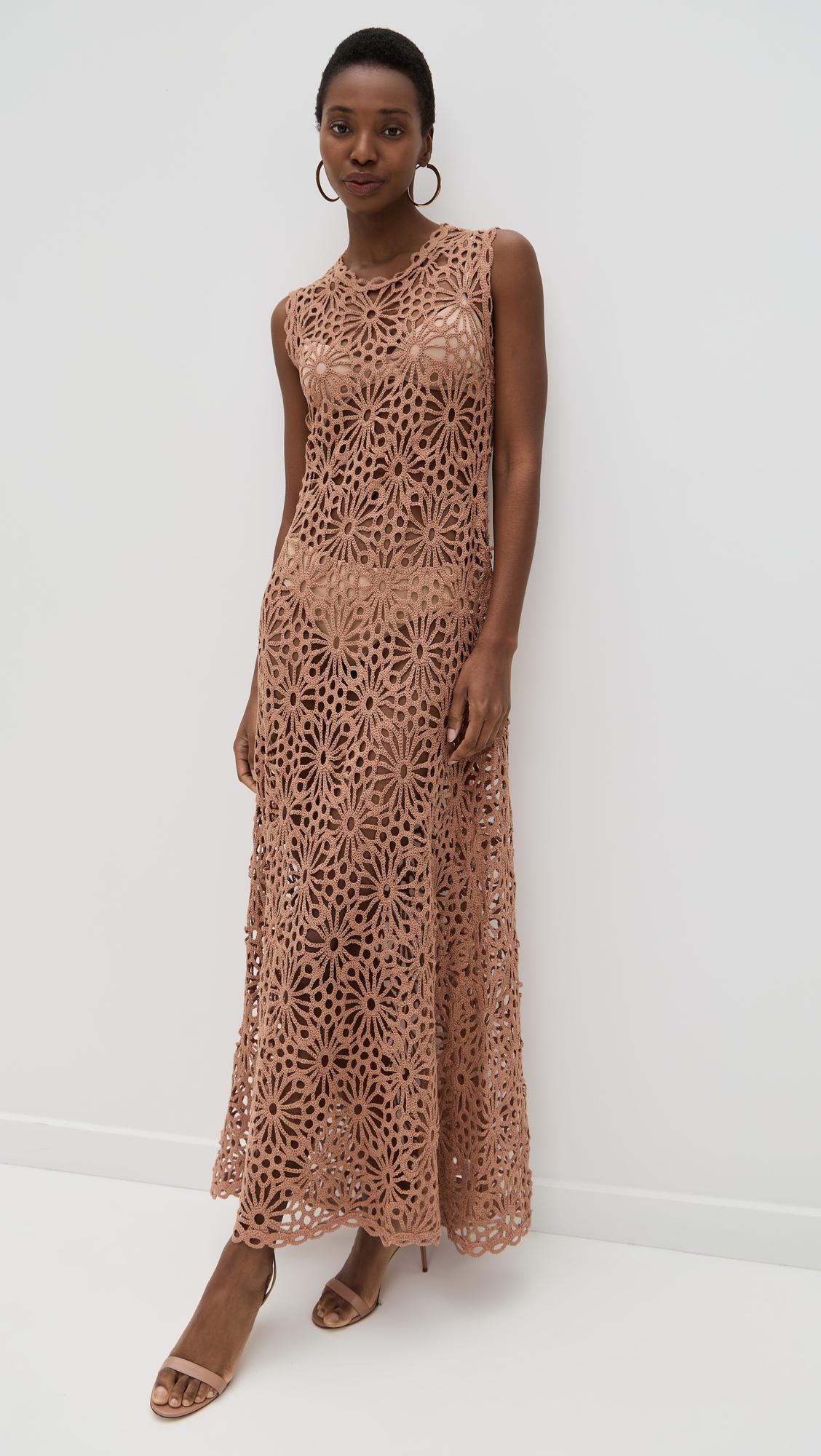 sleeveless swing maxi dress