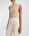 sleeveless turtleneck top